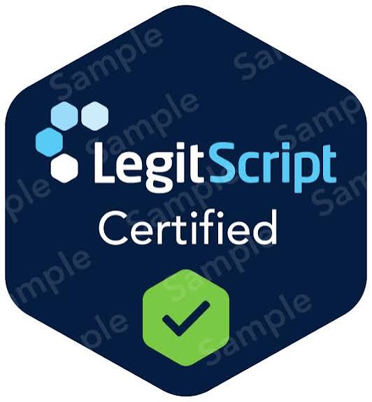 LegitScript Certified healthcare provider verification badge